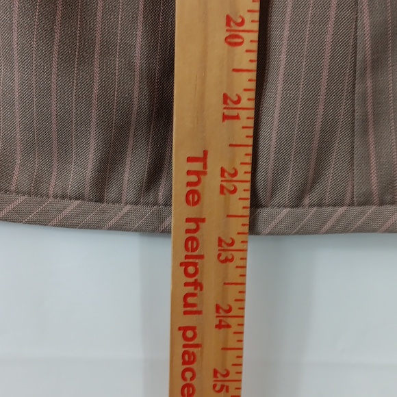 Jones wear Petite blazer women's size 12P striped tan pink * - Picture 8 of 10